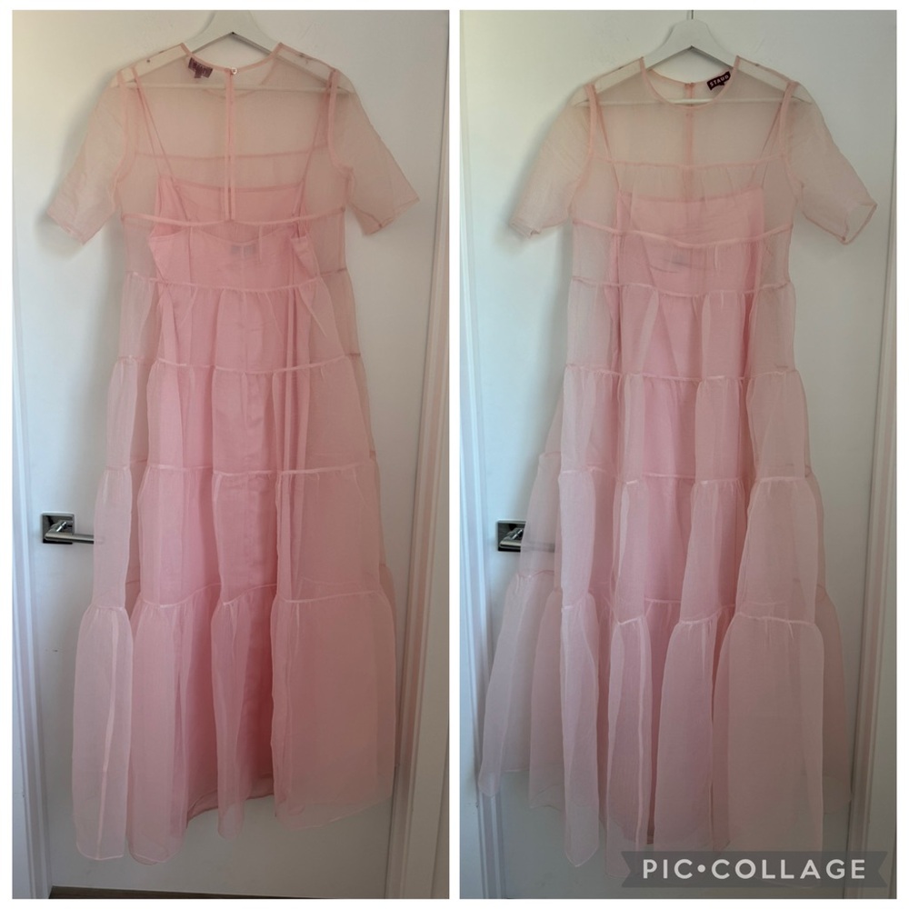Staud Medium Hyacinth Tiered Organza Maxi Dress - Picture 4 of 10